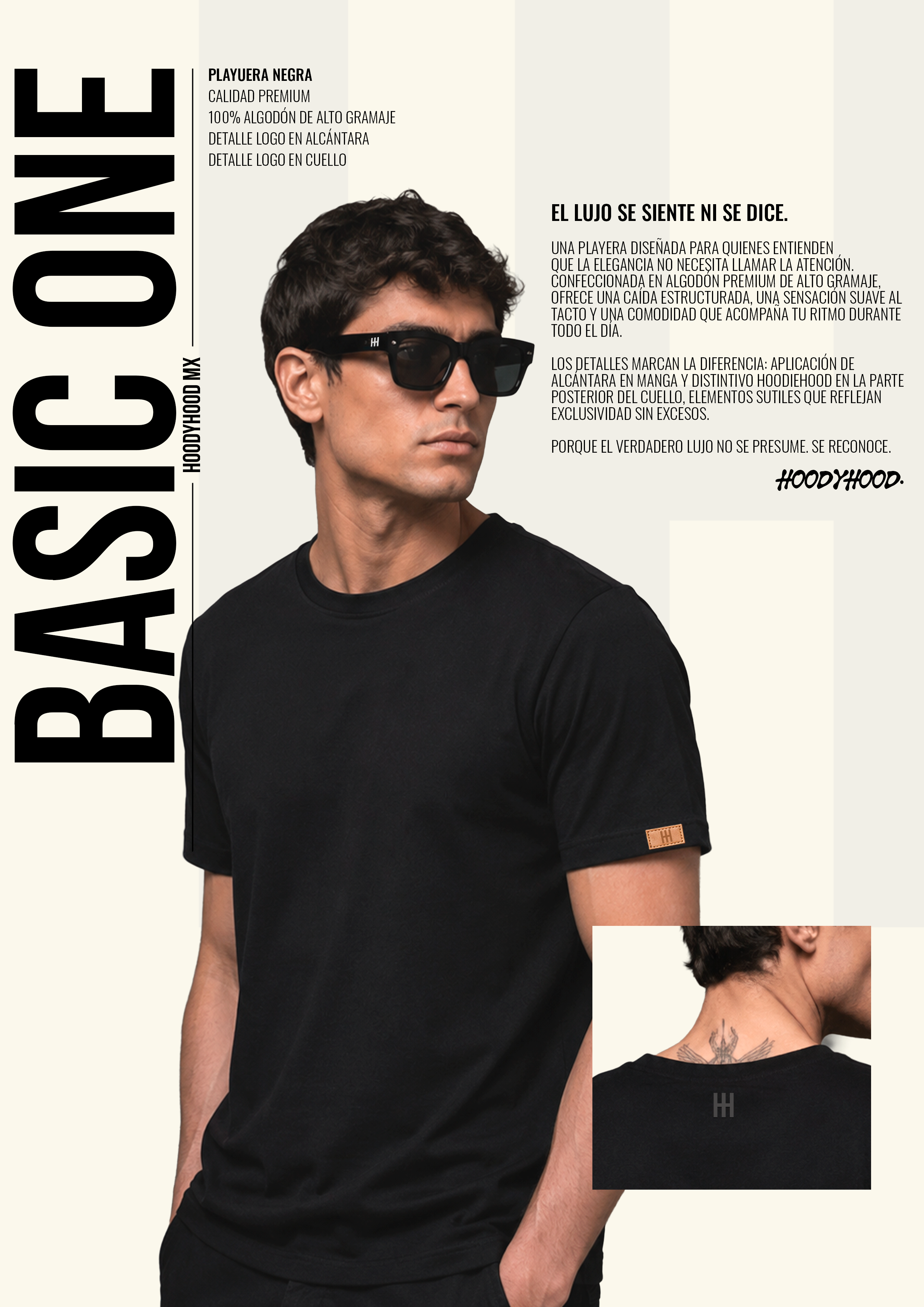 BASIC ONE - Playera Negra Premium - ShantApp