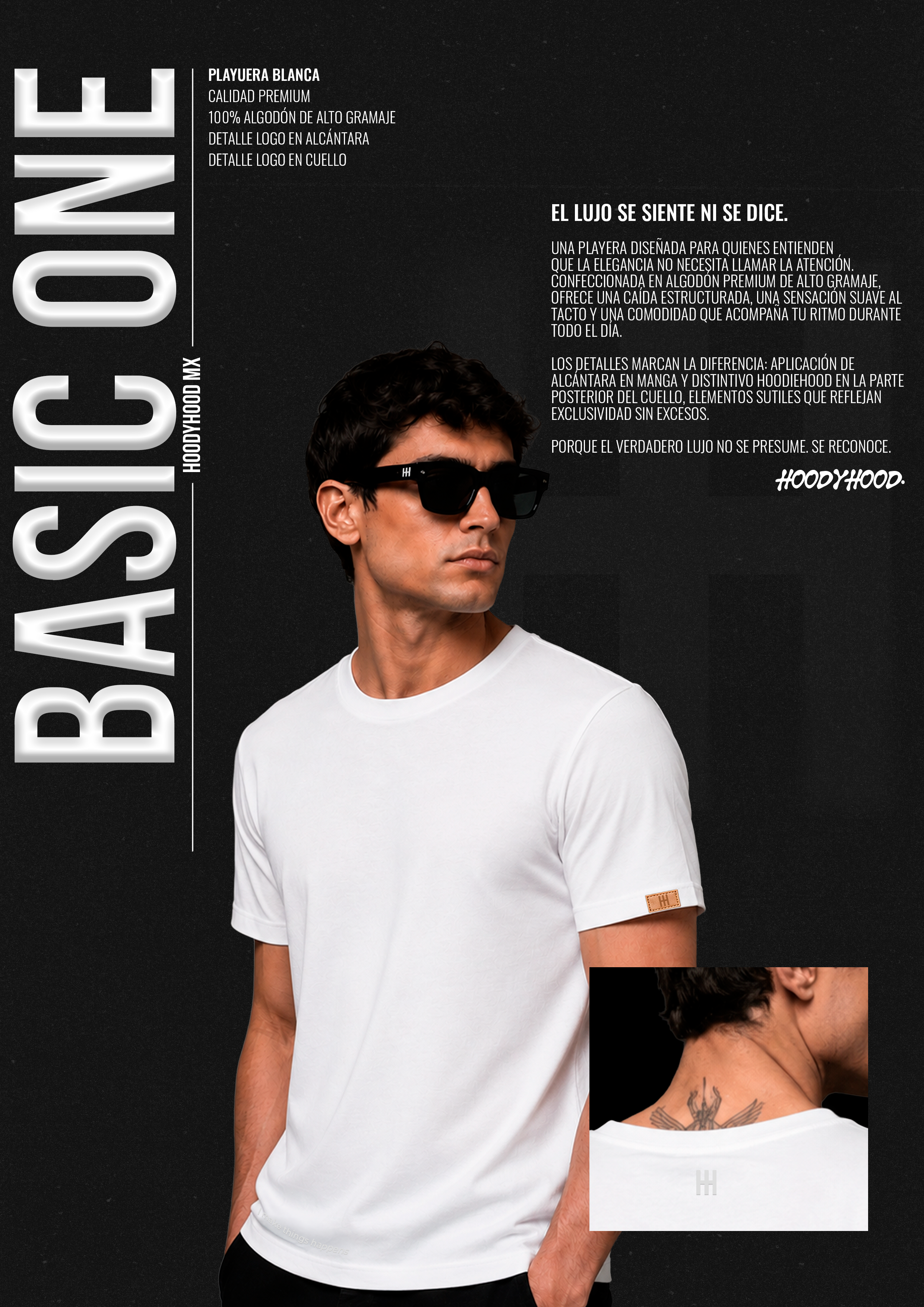 BASIC ONE - Playera Blanca Premium - ShantApp